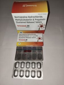 Trivoxel-M Tablets – Pregabalin 75 mg, Nortriptyline 10 mg & Methylcobalamin 1500 mcg