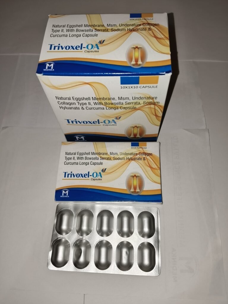 Trivoxel-OA Capsules – Natural Eggshe ll Membrane, MSM, Collagen Type II & Joint Support | Medinka