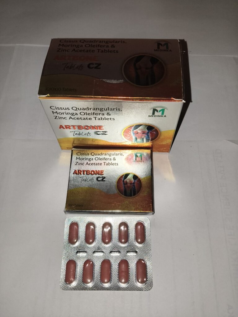 ArtBone Tablets CZ – Cissus Quadrangularis, Moringa Oleifera & Zinc Acetate | Medinka